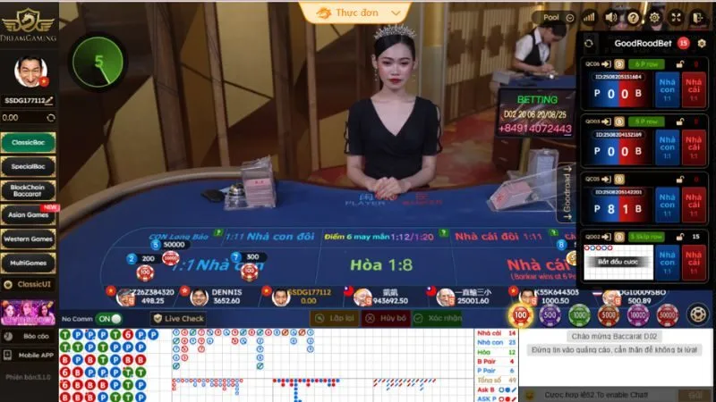Trải nghiệm chế độ chơi thử tại DreamGaming